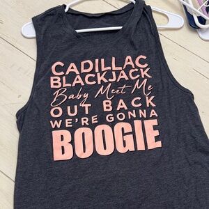 Brooks & Dunn Graphic Dark Gray Tank Top